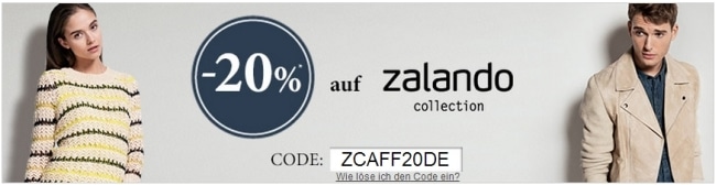 Zalando Gutscheincode: Schnell 20% auf die Zalando Collection sichern!